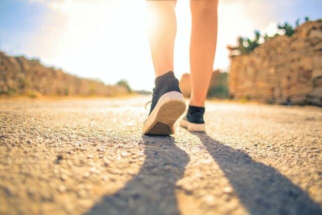 walking mediation (mindful walking). Many health benefits and good for beginners. 
